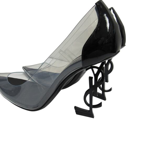 Saint Laurent Black and Clear Heels - Picture 4 of 10